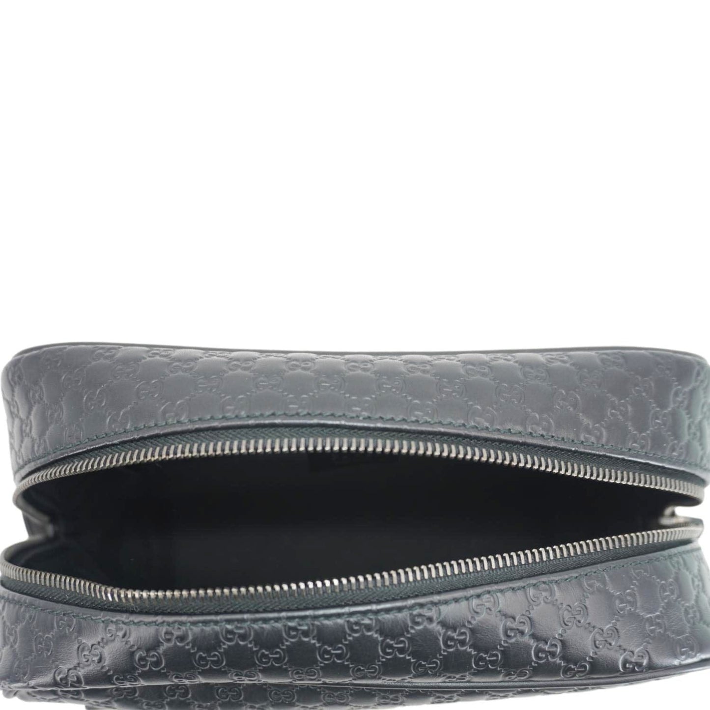 GUCCI GG Microguccissima Leather Toiletry Case Black 419775