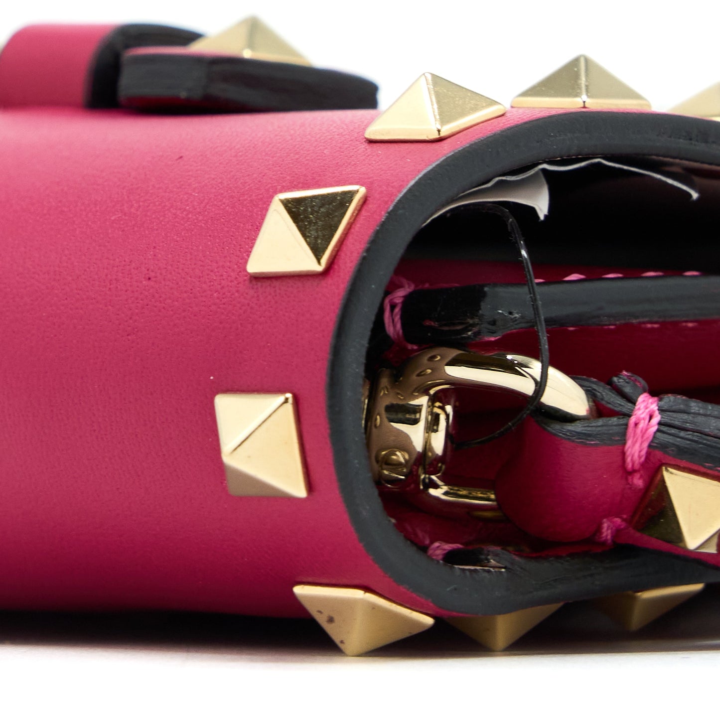 Valentino Rockstud Clutch Red
