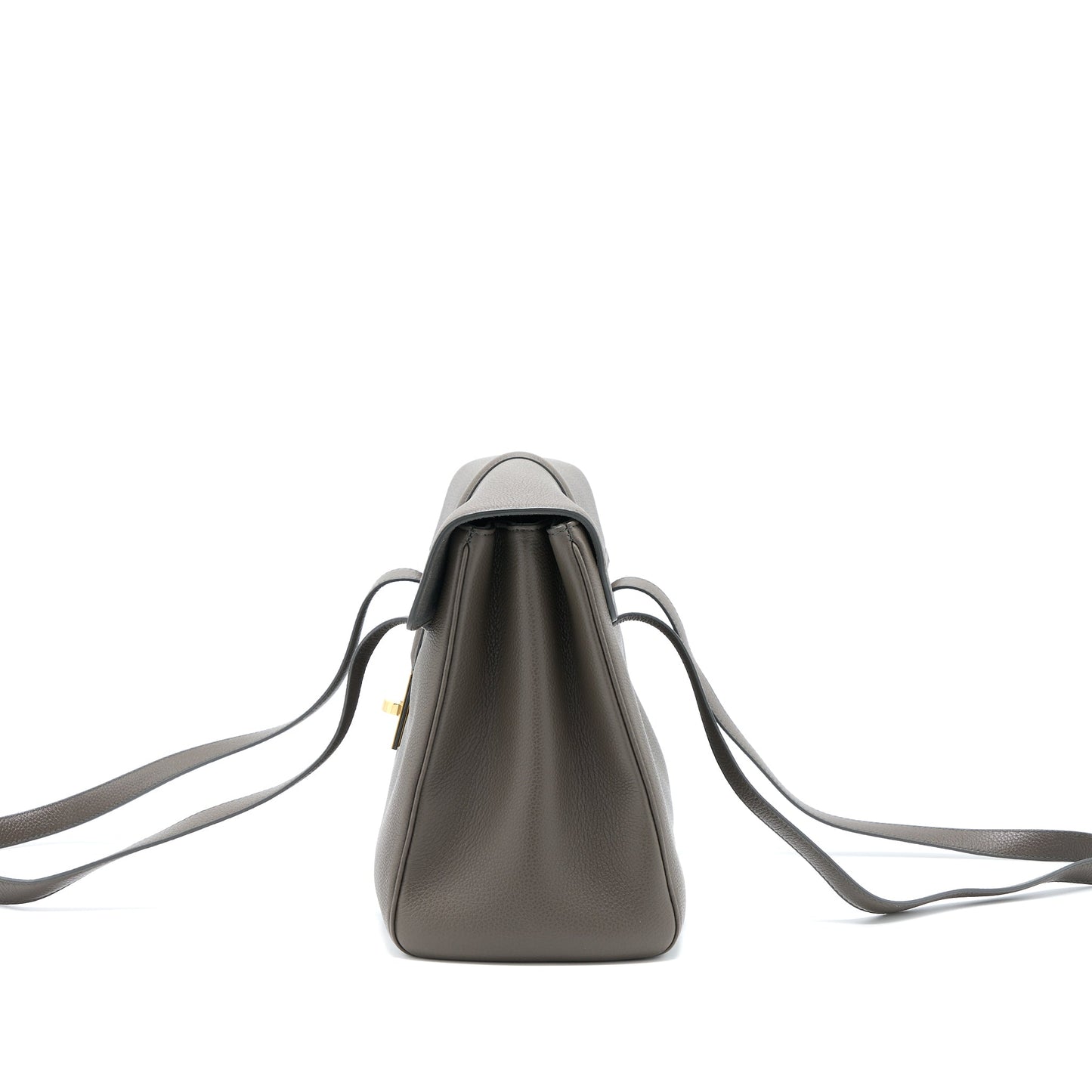 Celine Medium Soft 16 Purse Grained Calfskin Dark Grey