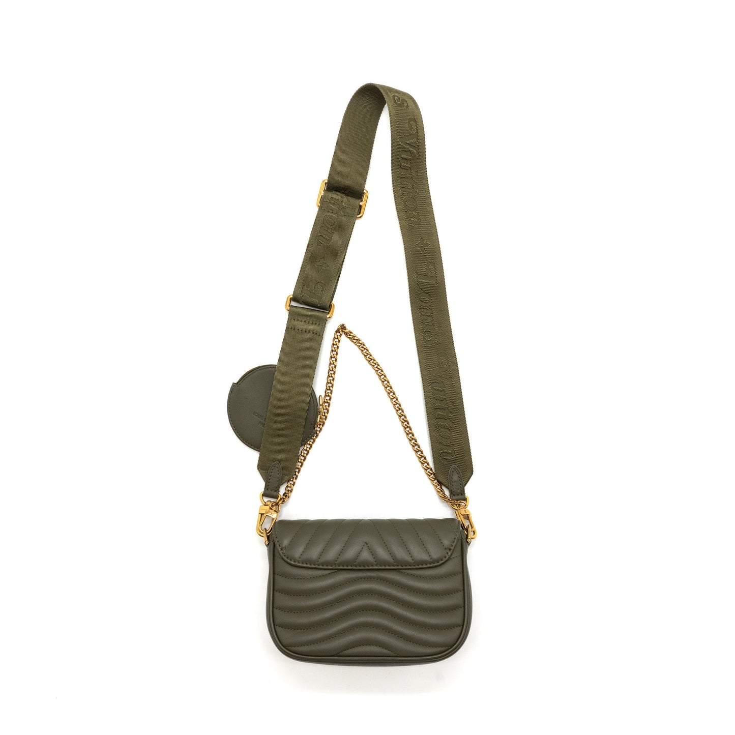 Louis Vuitton New Wave Multi Pochette Calfskin Kaki Green