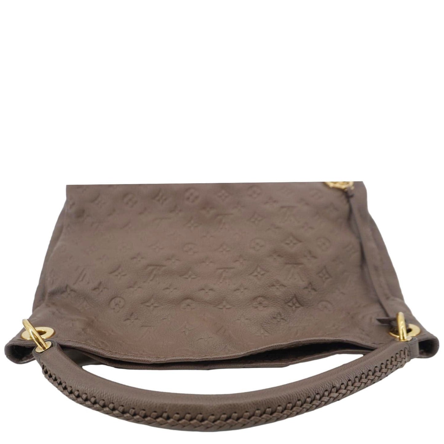 LOUIS VUITTON Artsy MM Monogram Empreinte Leather Hobo Bag Brown