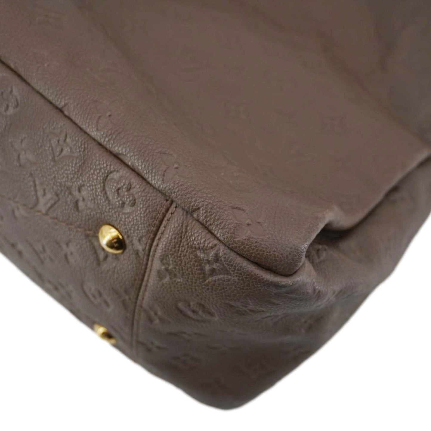 LOUIS VUITTON Artsy MM Monogram Empreinte Leather Hobo Bag Brown