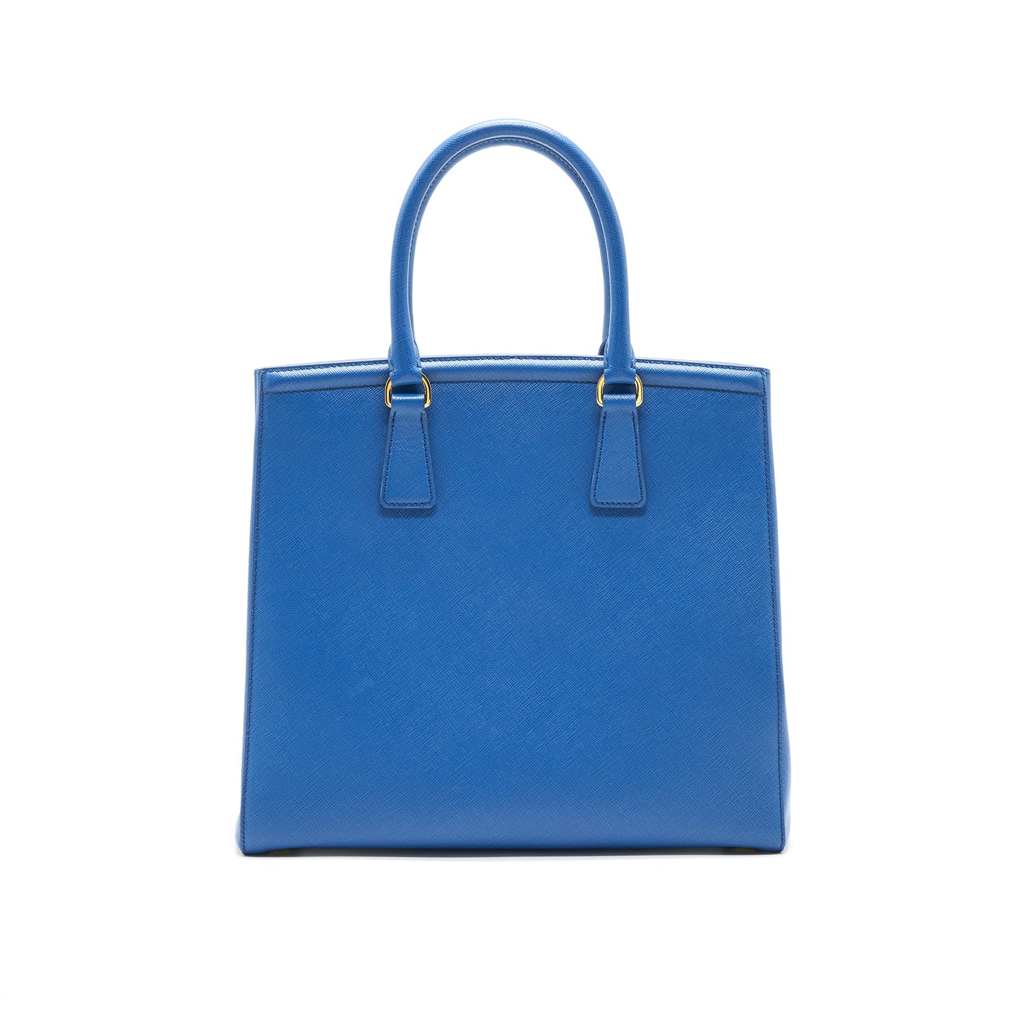 PRADA Shopping Saffiano Lux Cobalto Purse in Blue