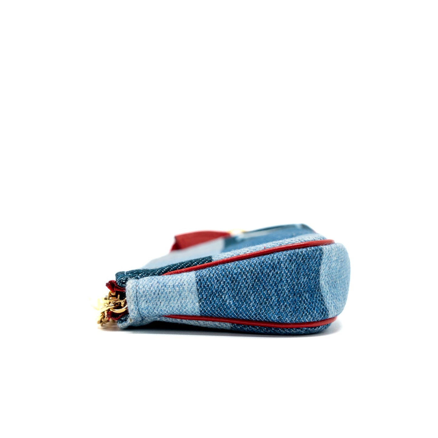 Louis Vuitton Limited Edition Rouge Micro Pochette Monogram Jacquard Denim Blue