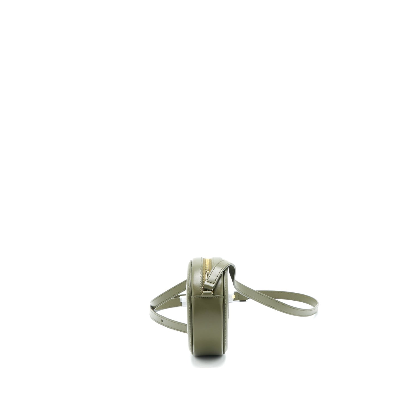 Celine Crossbody Oval Purse Calfskin Olive Green