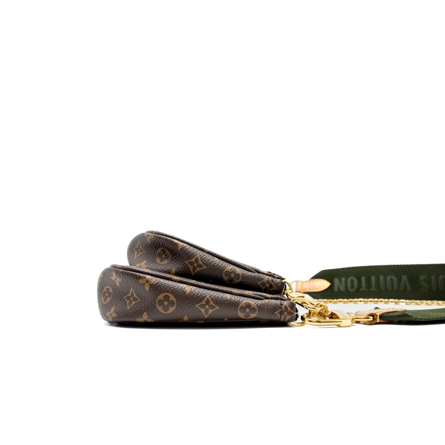 Louis Vuitton Multi Pochette Accessories Monogram Canvas Khaki Strap