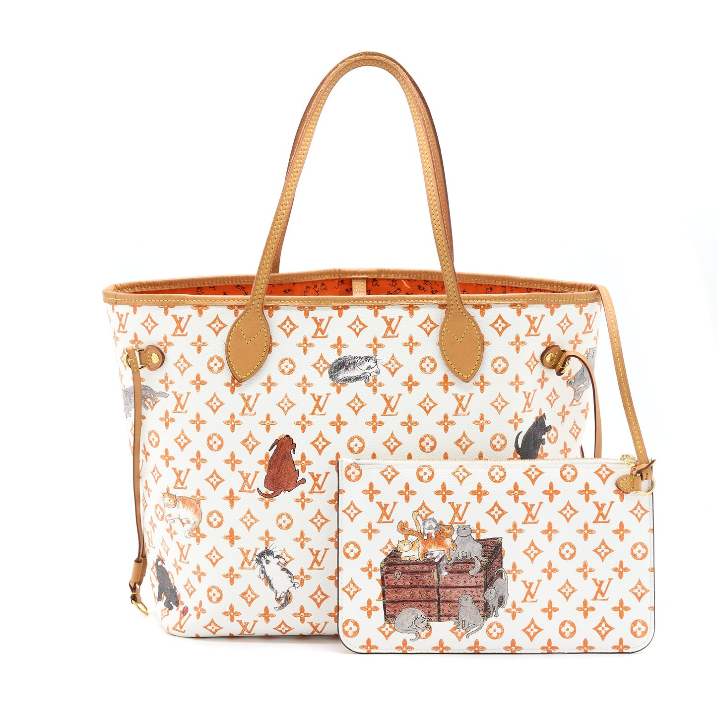 Louis Vuitton Grace Coddington Catogram Neverfull Canvas