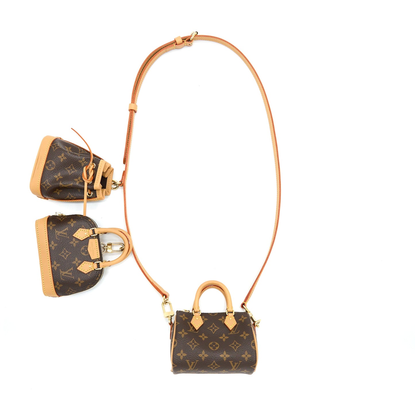 Louis Vuitton Trio Mini Icones Monogram Canvas