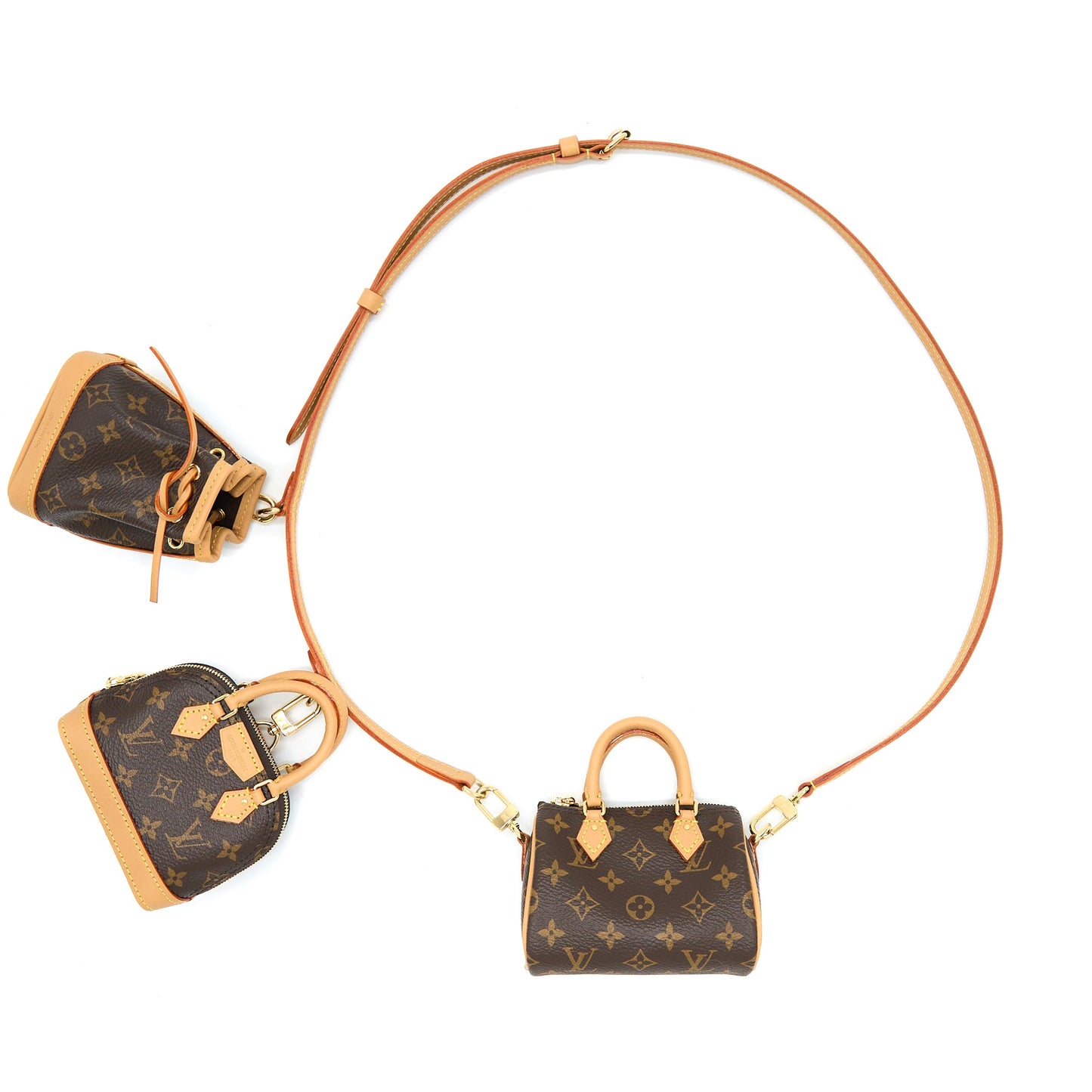 Louis Vuitton Trio Mini Icones Monogram Canvas