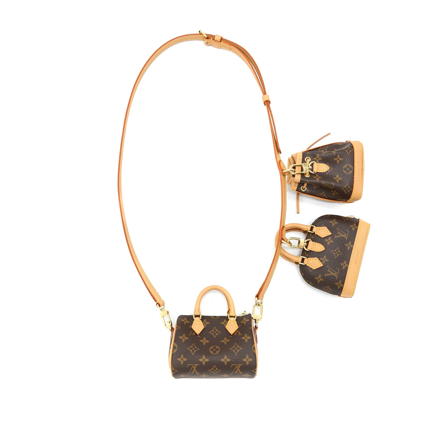 Louis Vuitton Trio Mini Icones Monogram Canvas
