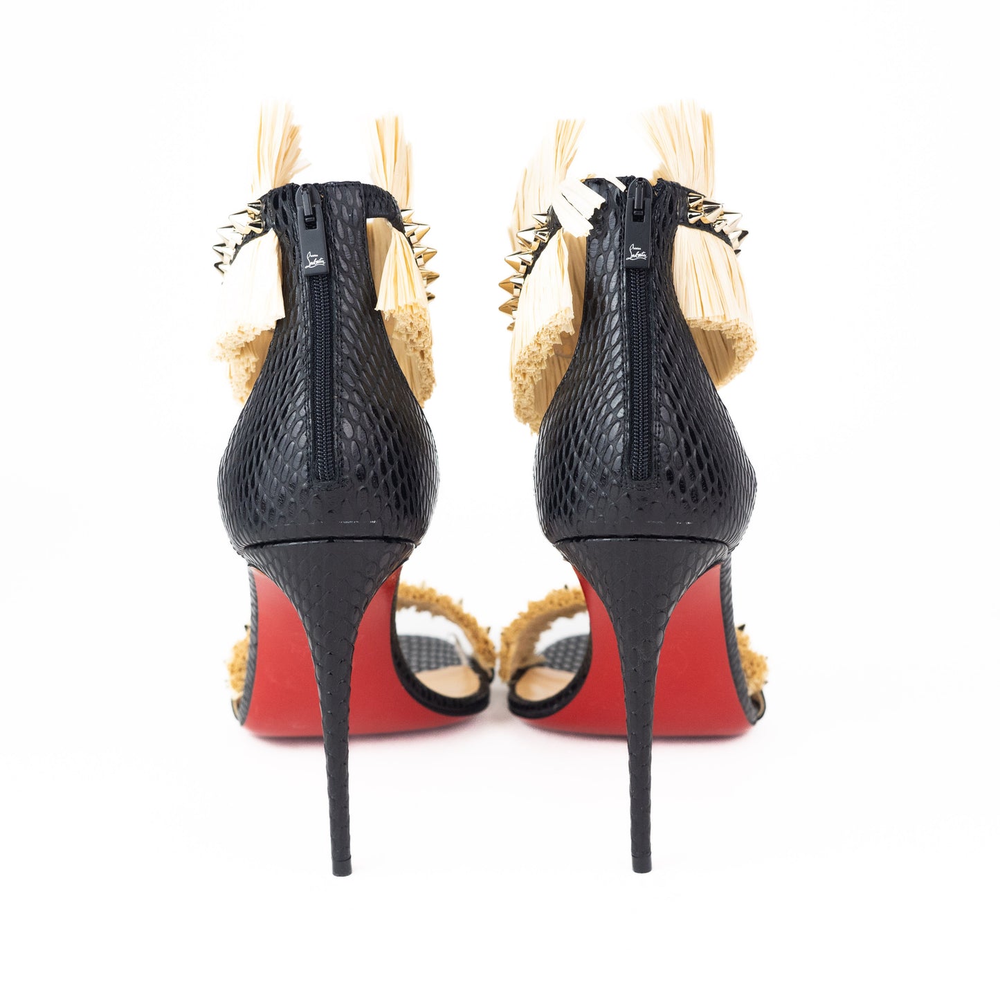 Christian Louboutin Poupedou and Rafia Sandals