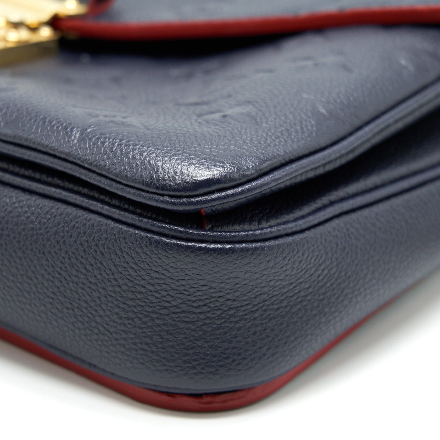 LOUIS VUITTON POCHETTE METIS MARINE ROUGE MONOGRAM EMPREINTE LEATHER