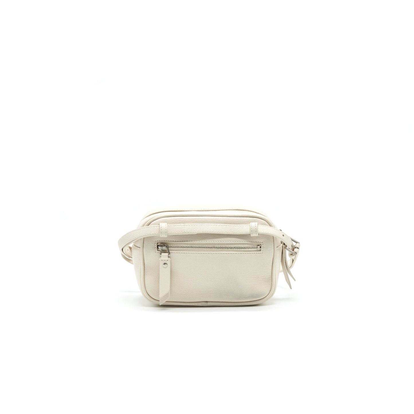 Saint Laurent Belt Camera Purse White