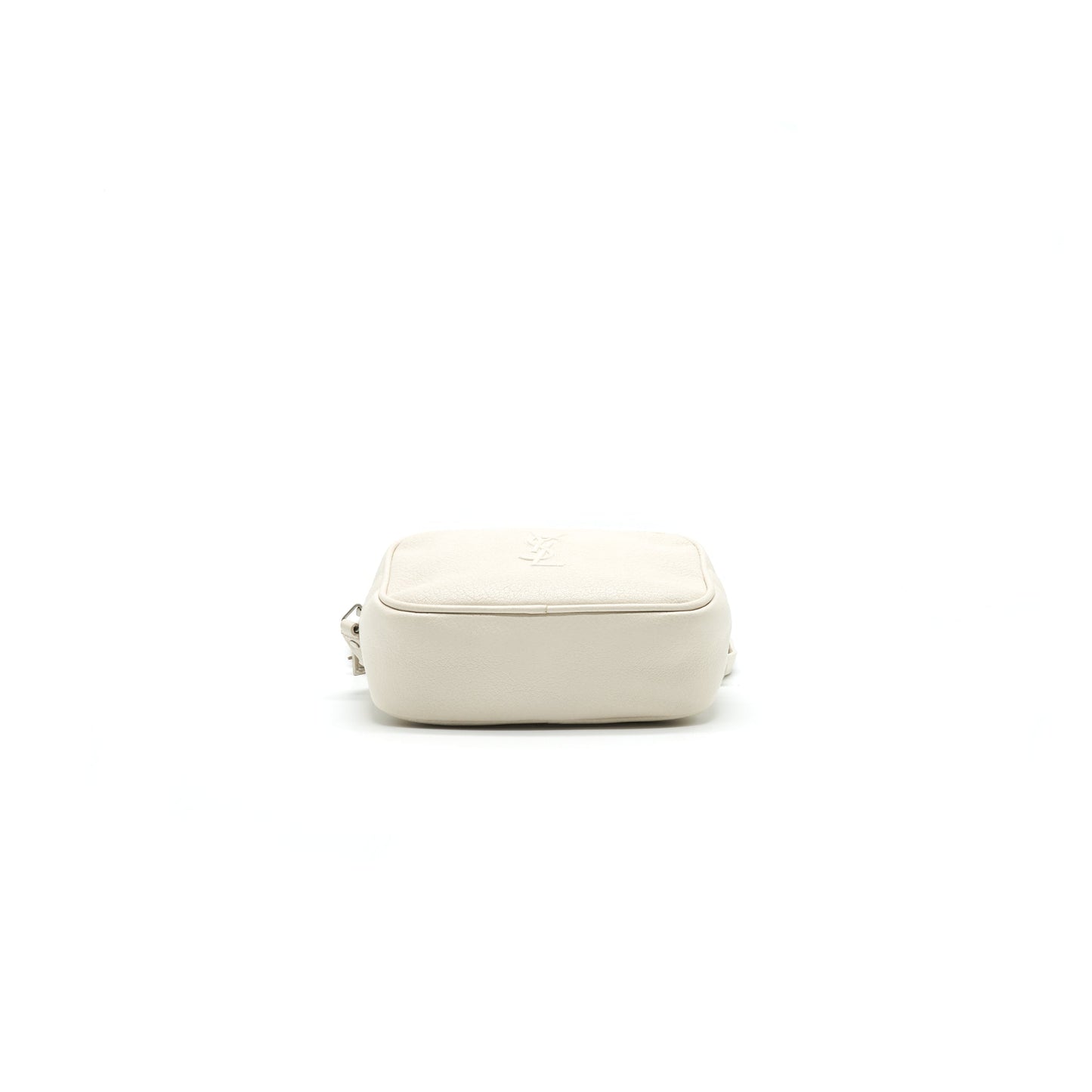 Saint Laurent Belt Camera Purse White