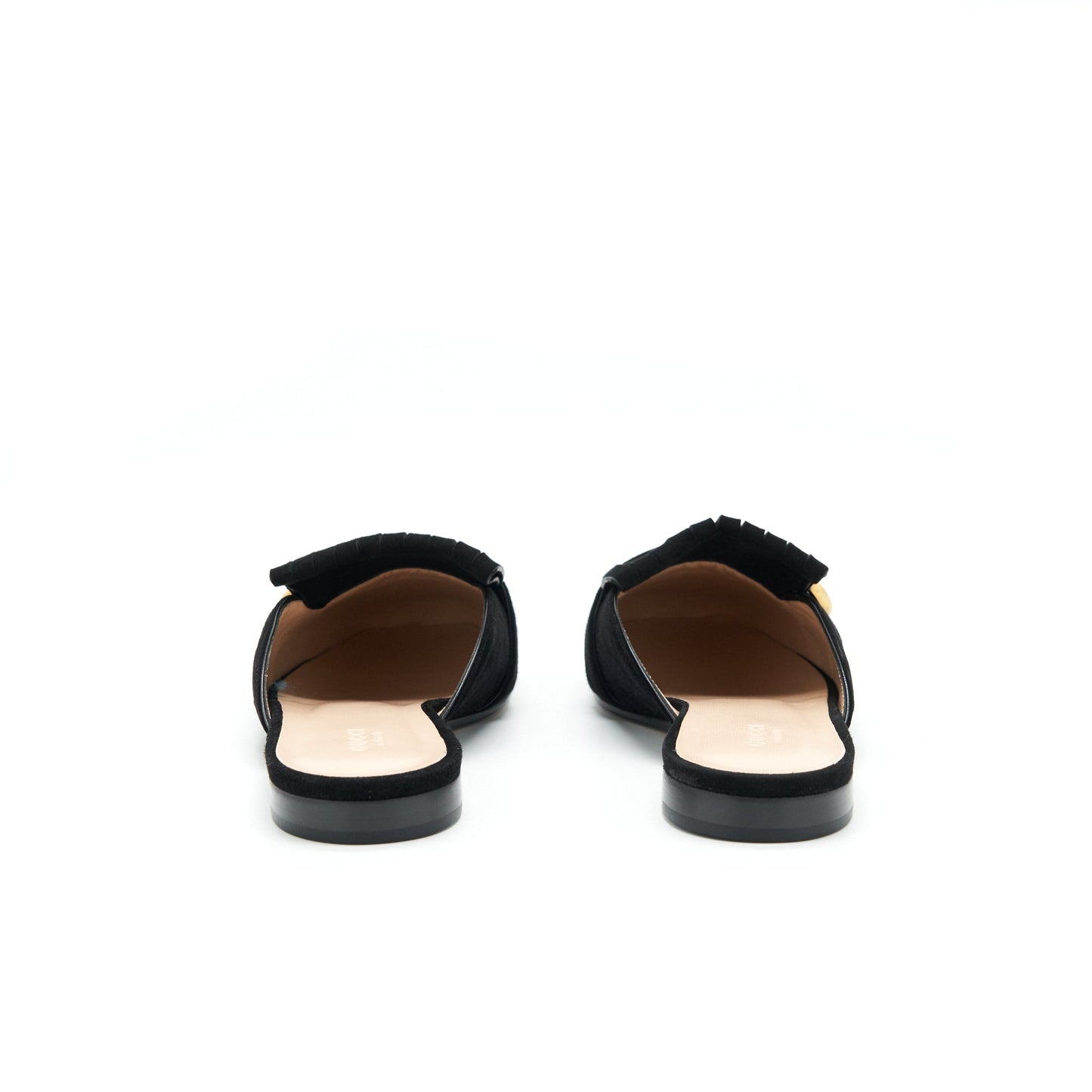 Gucci Size 38.5 Suede leather Mules Black
