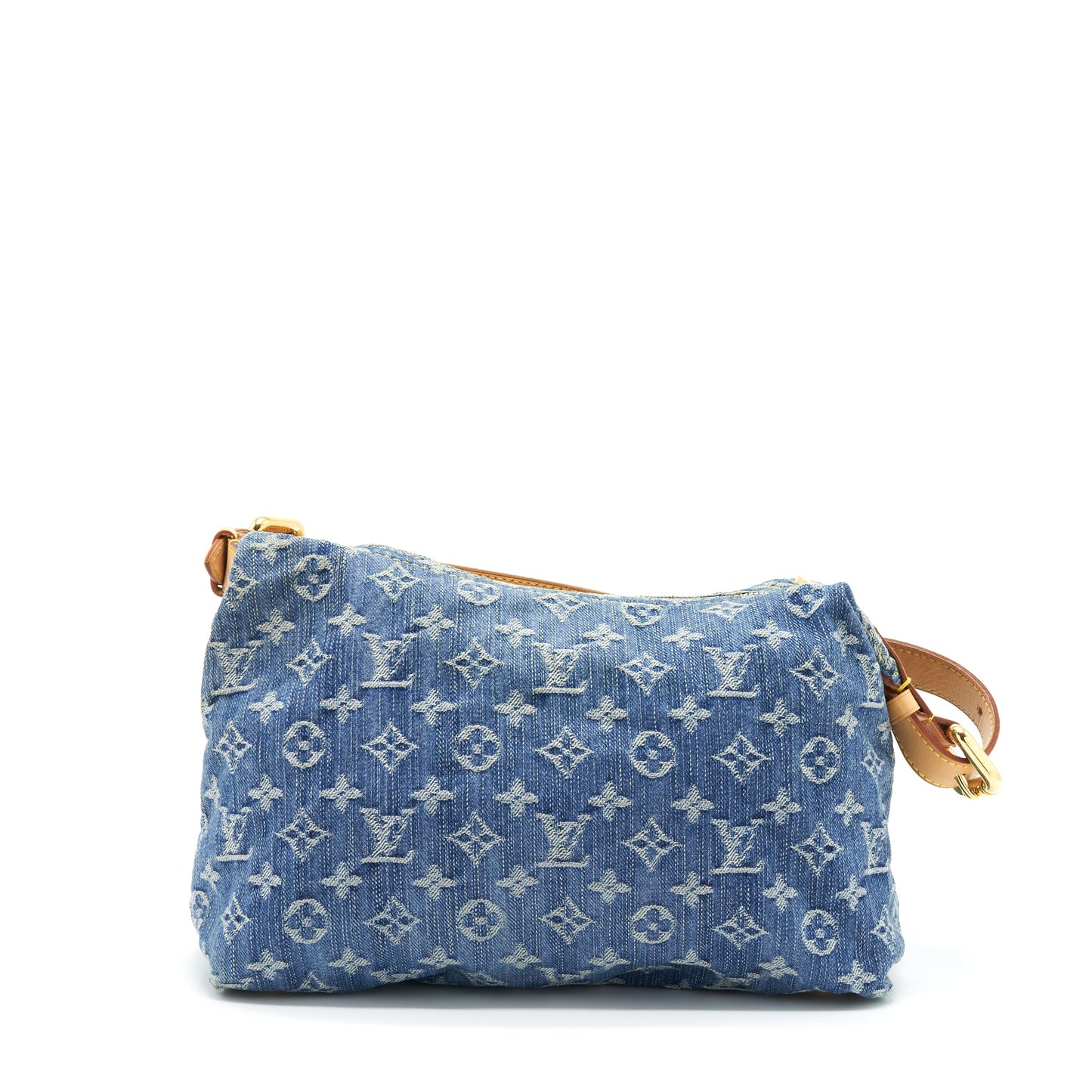 Louis Vuitton Vintage Denim Crossbody Purse With An Extra Strap
