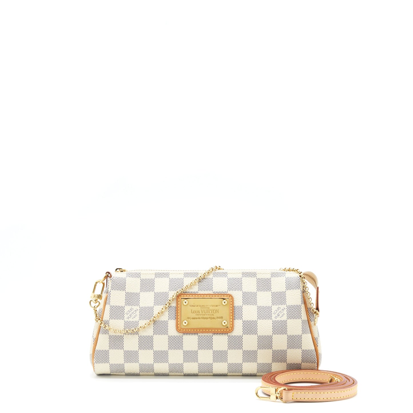 Louis Vuitton Eva Crossbody Purse Damier Azur