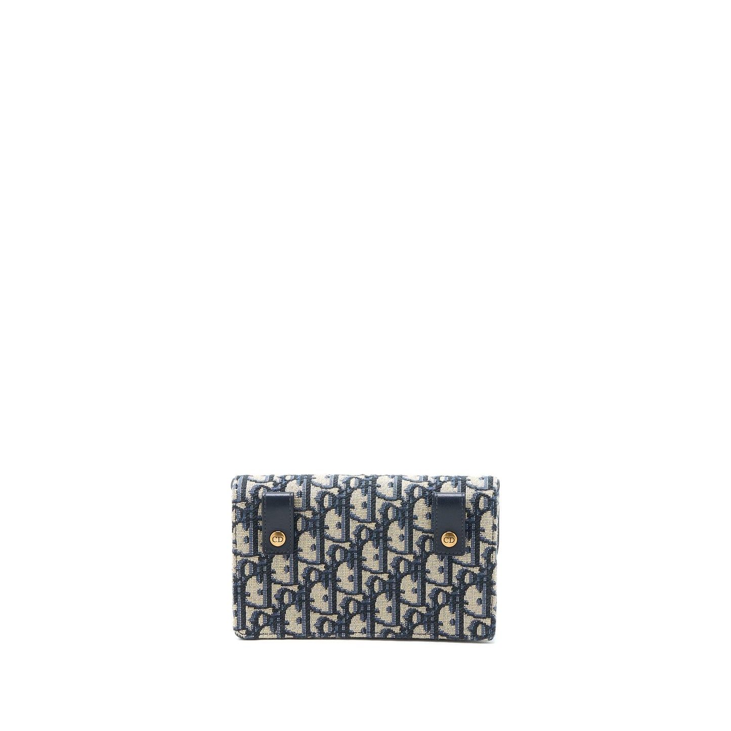 Dior Saddle Belt Pouch Blue Oblique Jacquard Brushed