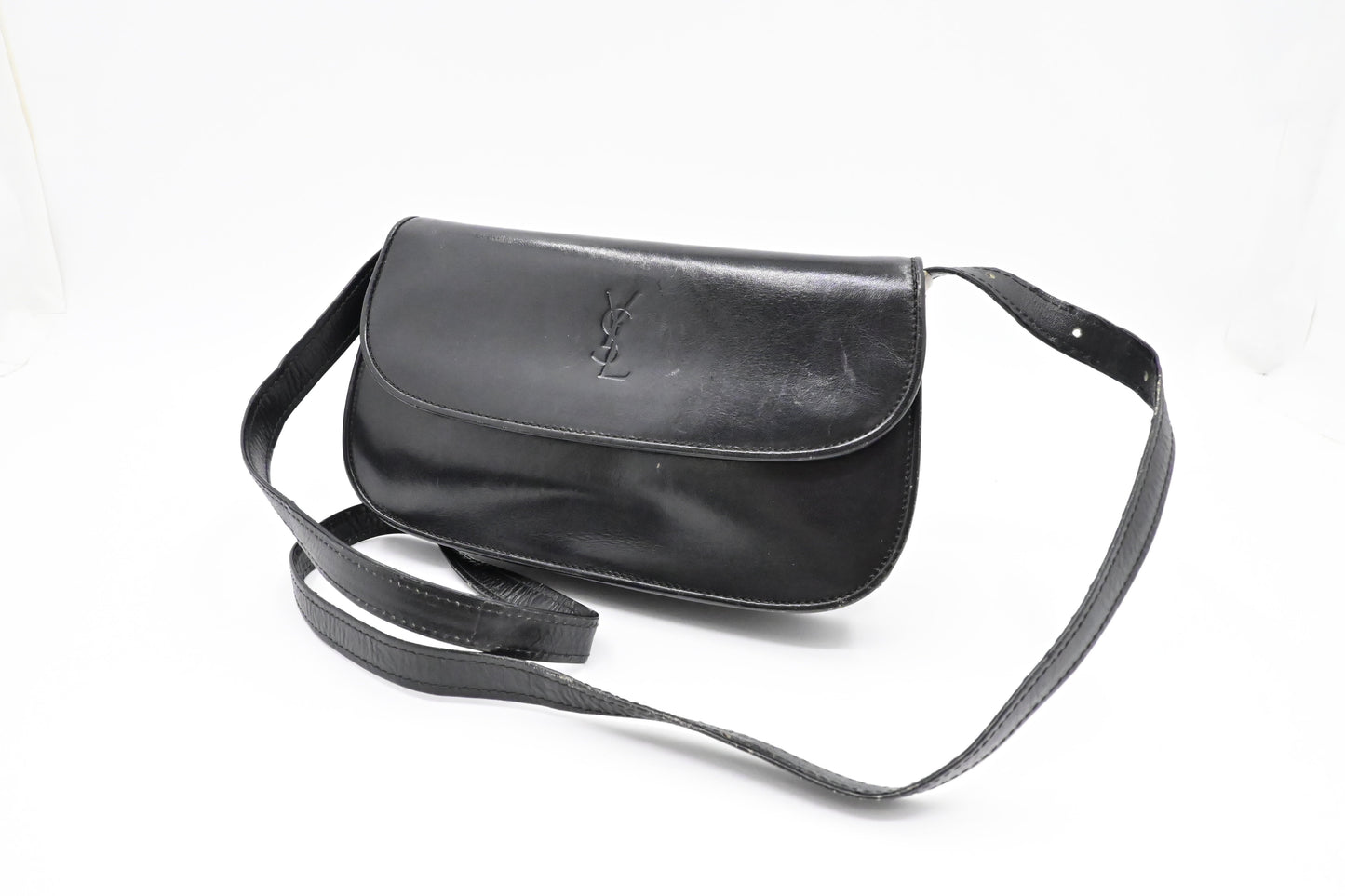 YSL Saint Laurent Crossbody Bag in Black Leather