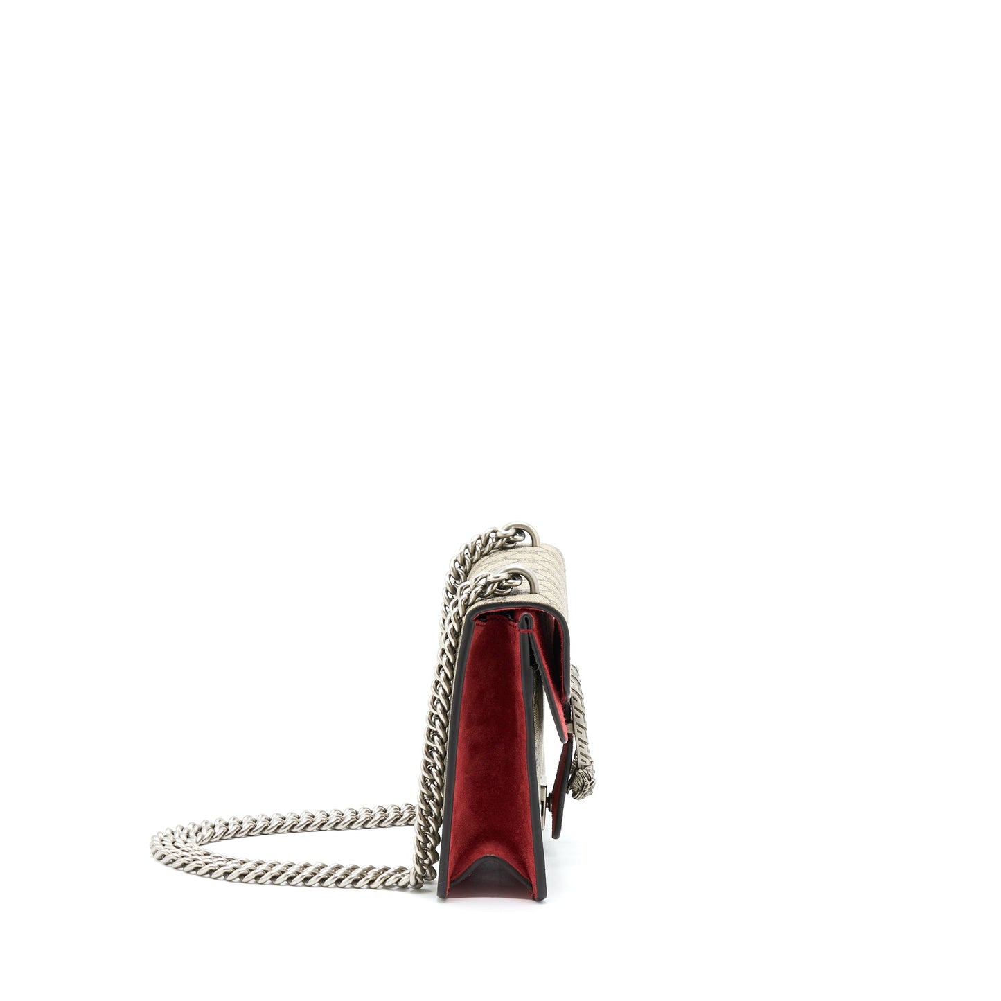 Gucci MIni Dionysus Supreme Suede Red Crossbody Purse