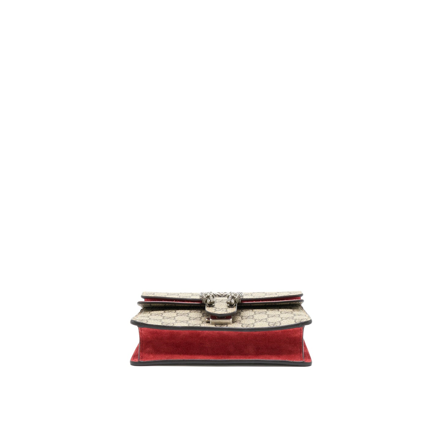 Gucci MIni Dionysus Supreme Suede Red Crossbody Purse