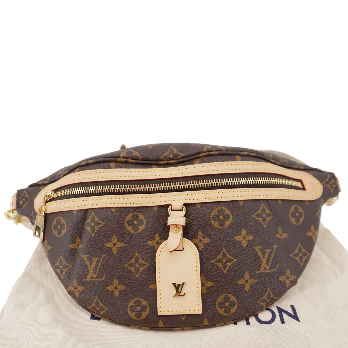LOUIS VUITTON High Rise Monogram Canvas Bumbag Brown