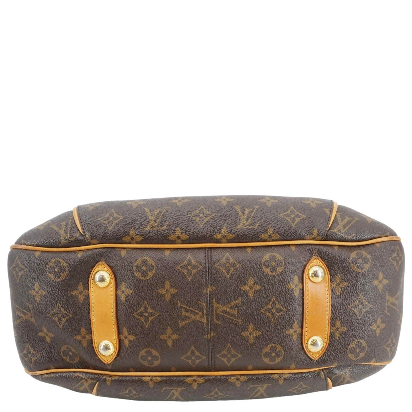 LOUIS VUITTON Galliera PM Monogram Canvas Shoulder Bag Brown