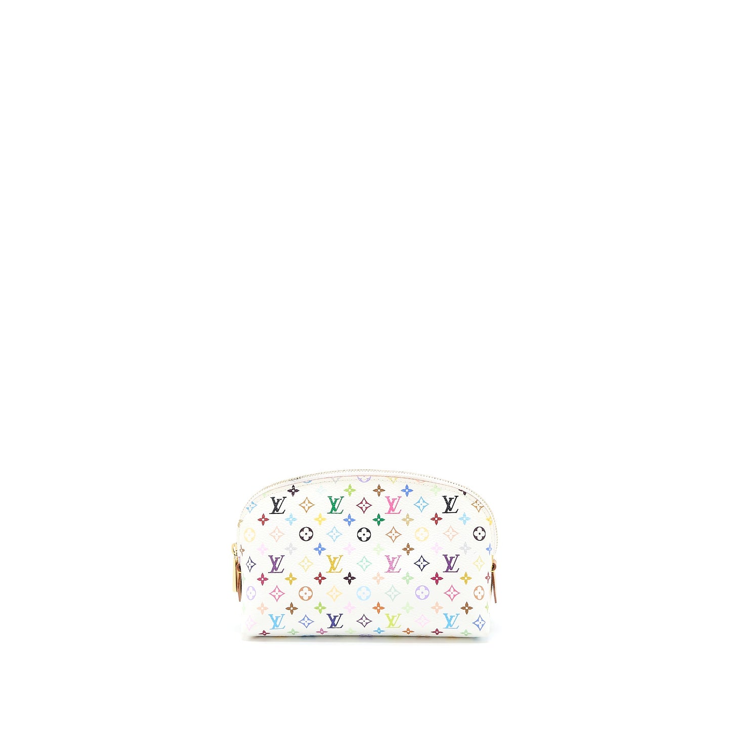 Louis Vuitton Cosmetic Pouche Multicolor Monogram Canvas White