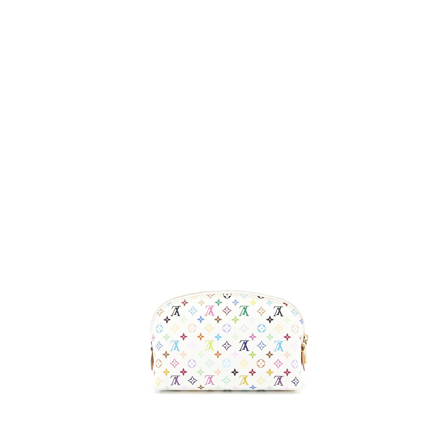 Louis Vuitton Cosmetic Pouche Multicolor Monogram Canvas White