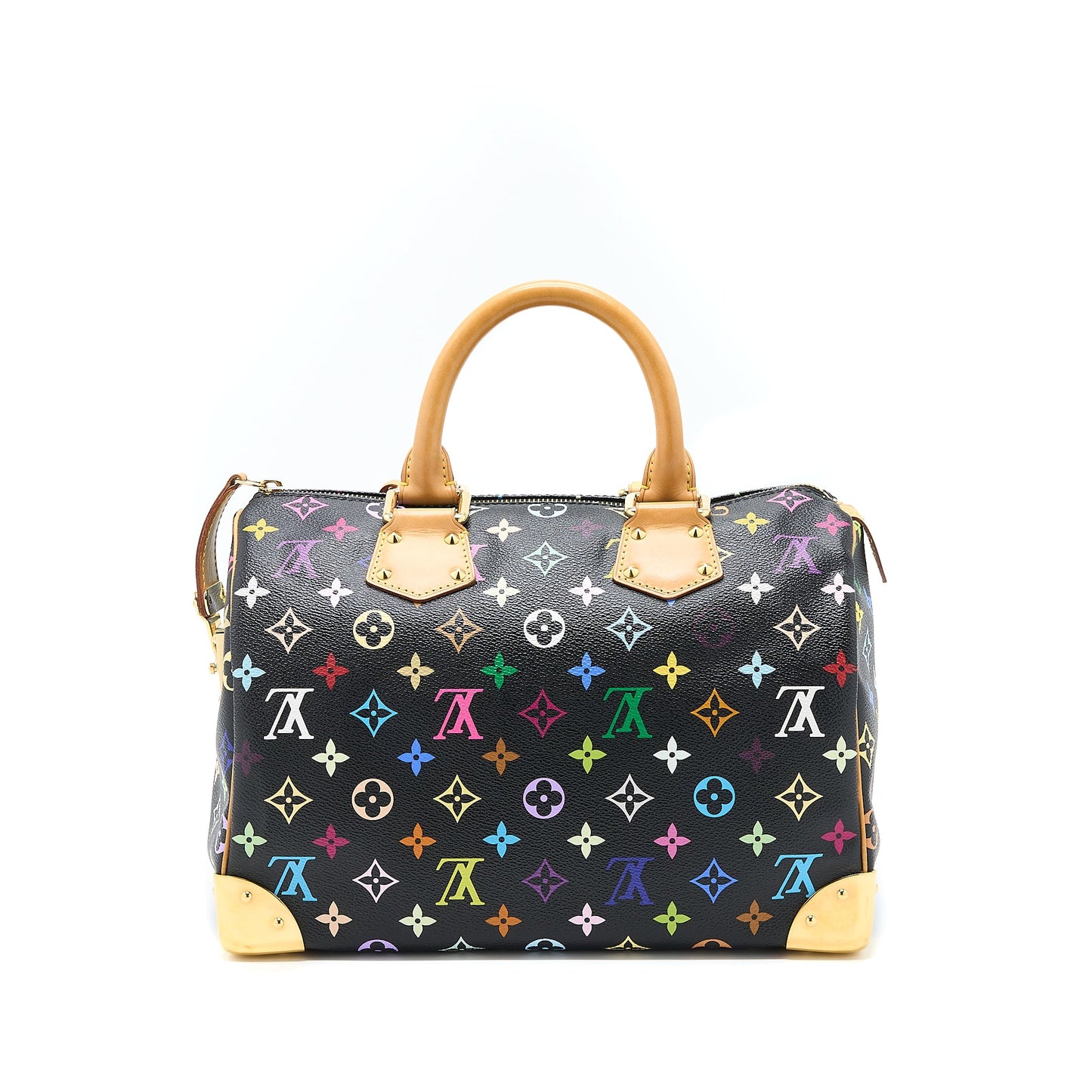 Louis Vuitton Speedy 30 Multicolour Monogram Canvas Black