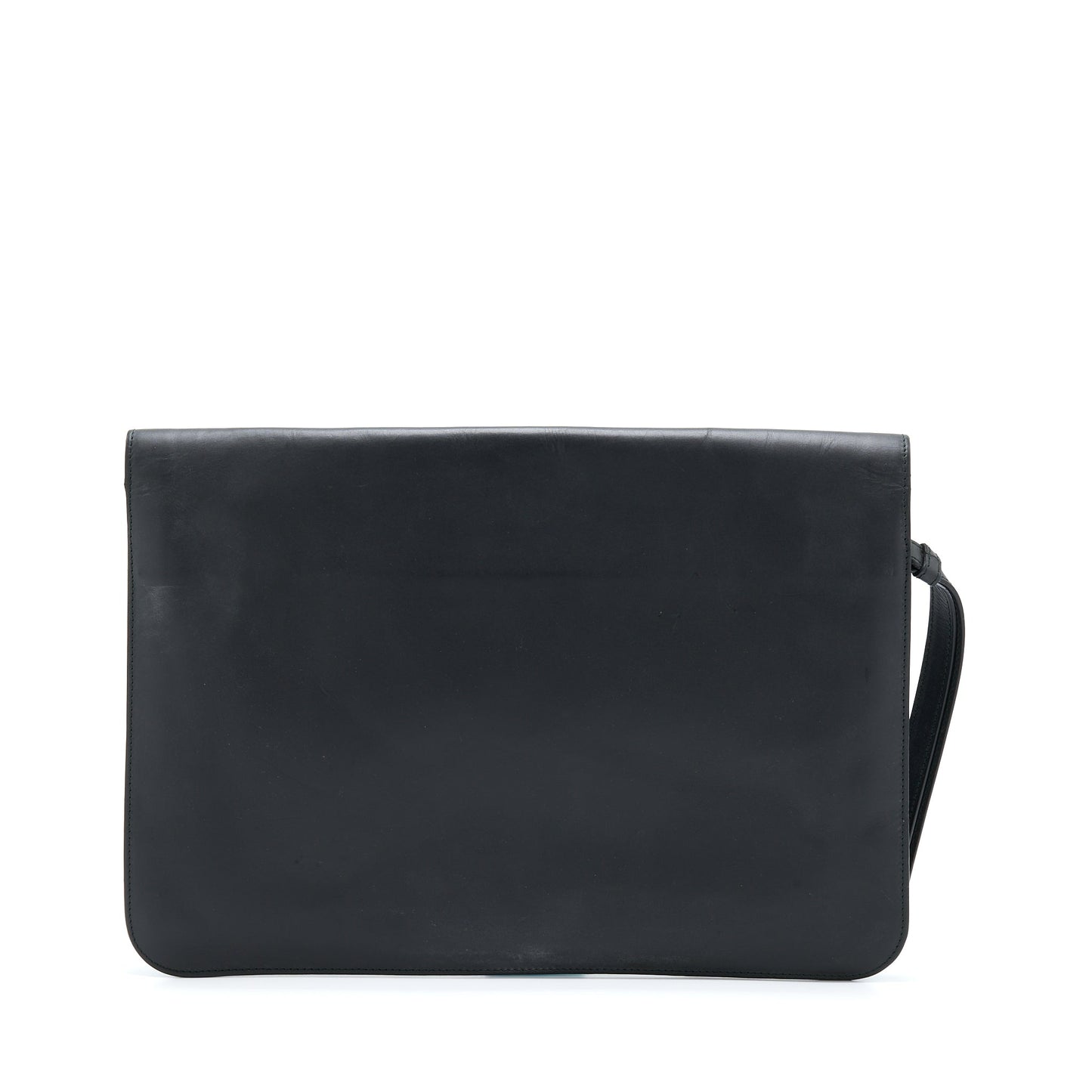 Bottega Veneta Menâs Pouch Intrecciate Black With Black Hardware