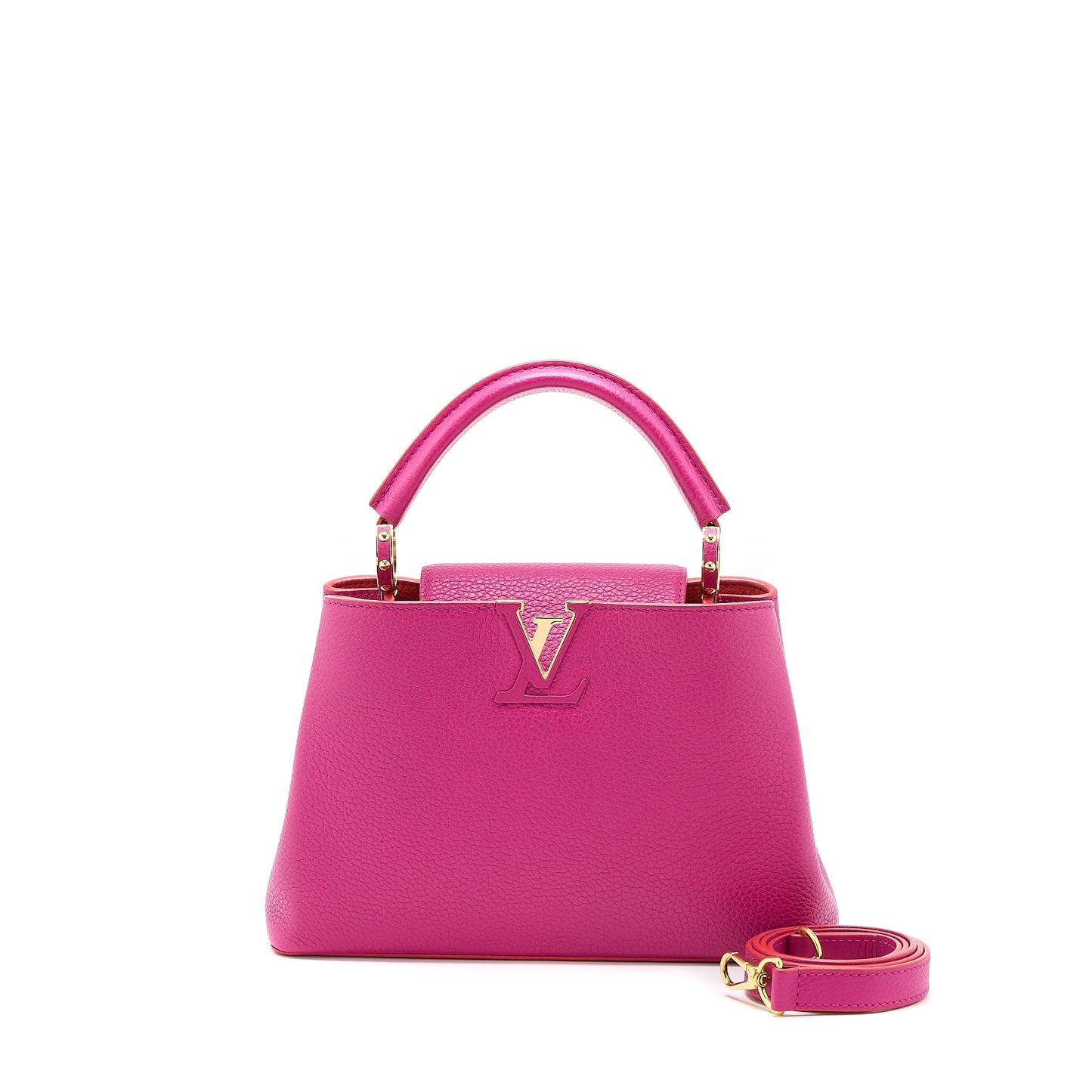 Louis Vuitton Capucines Calfskin Pink/Bright Orange