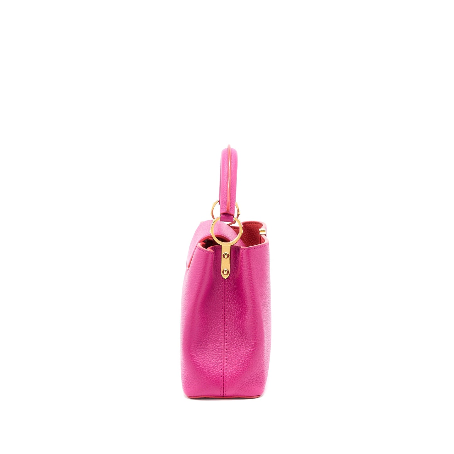 Louis Vuitton Capucines Calfskin Pink/Bright Orange
