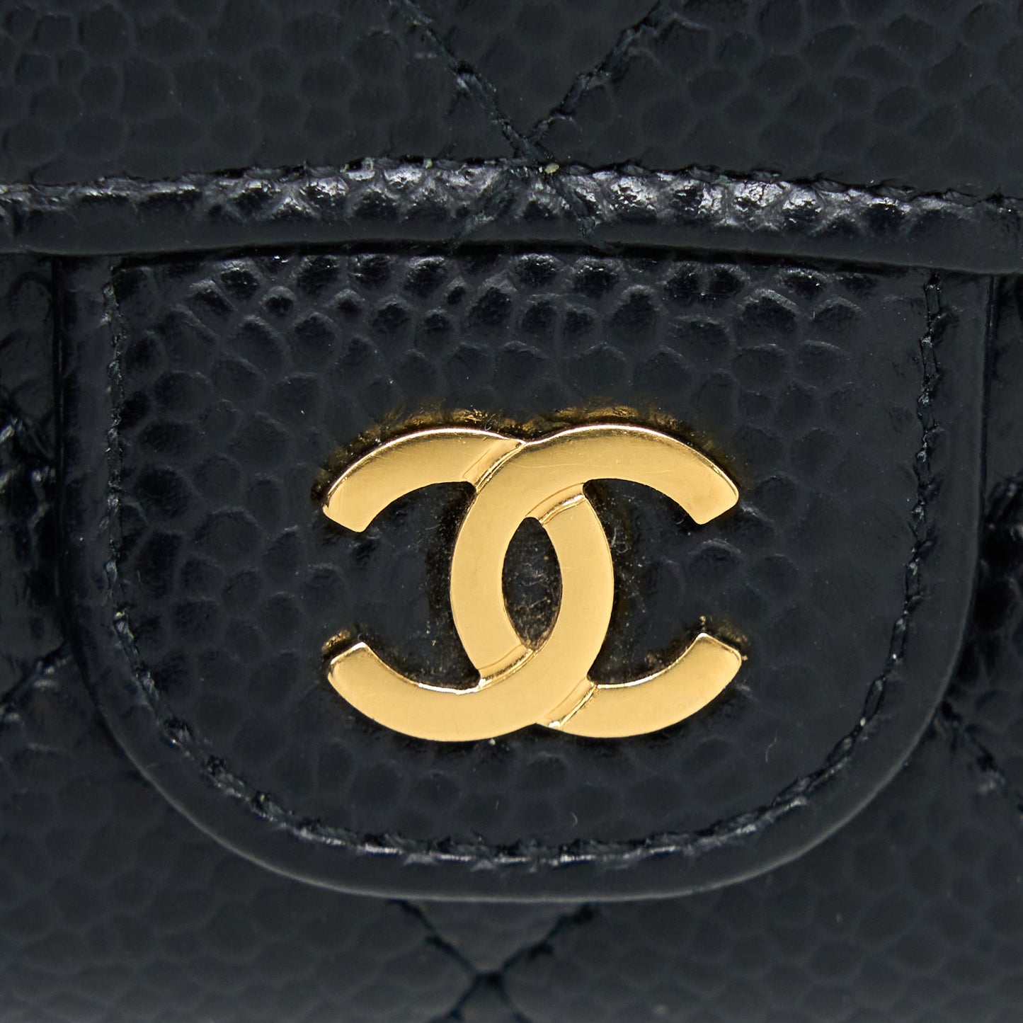 Chanel Classic Flap Cardholder Caviar Black GHW