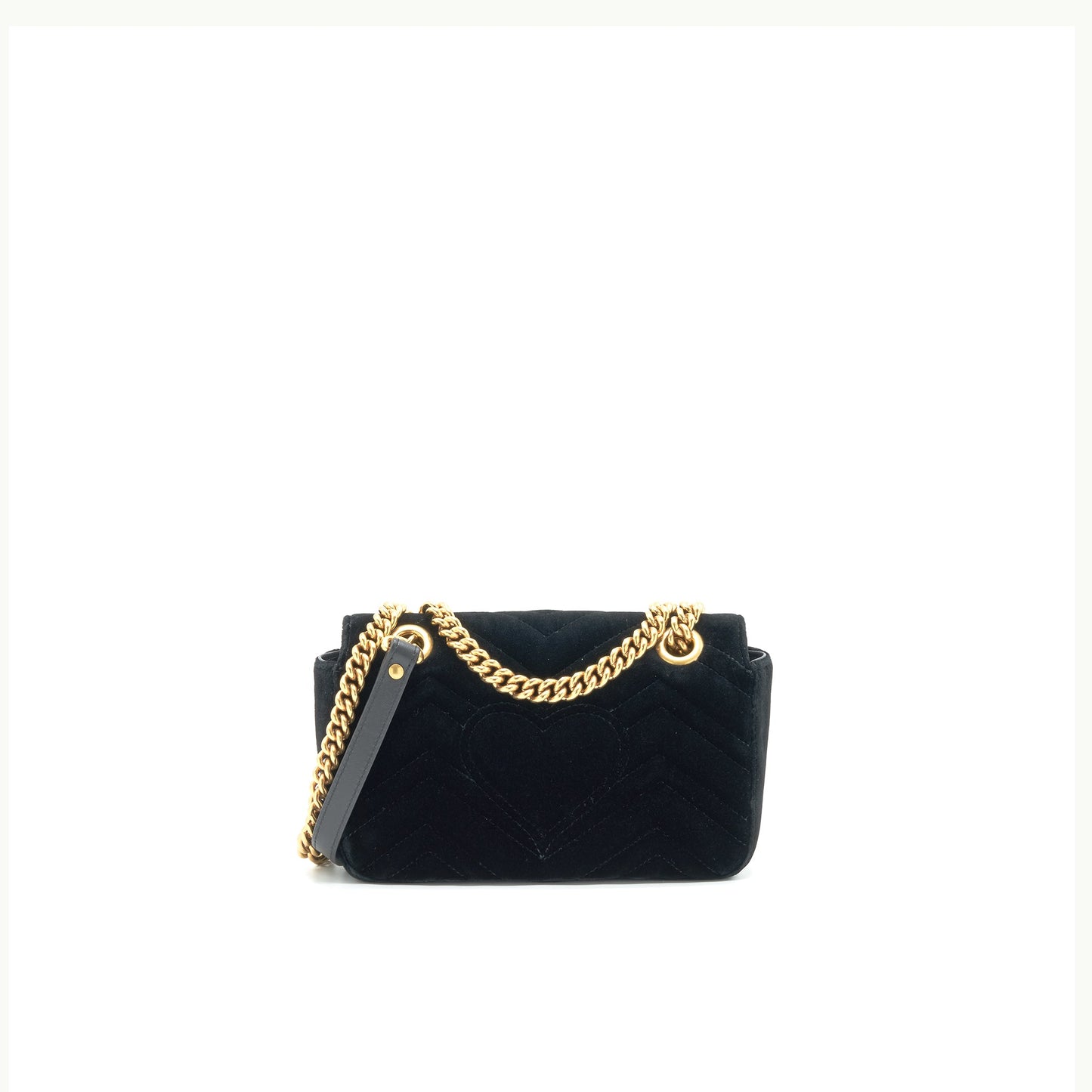 GUCCI VELVET MARMONT Purse BLACK