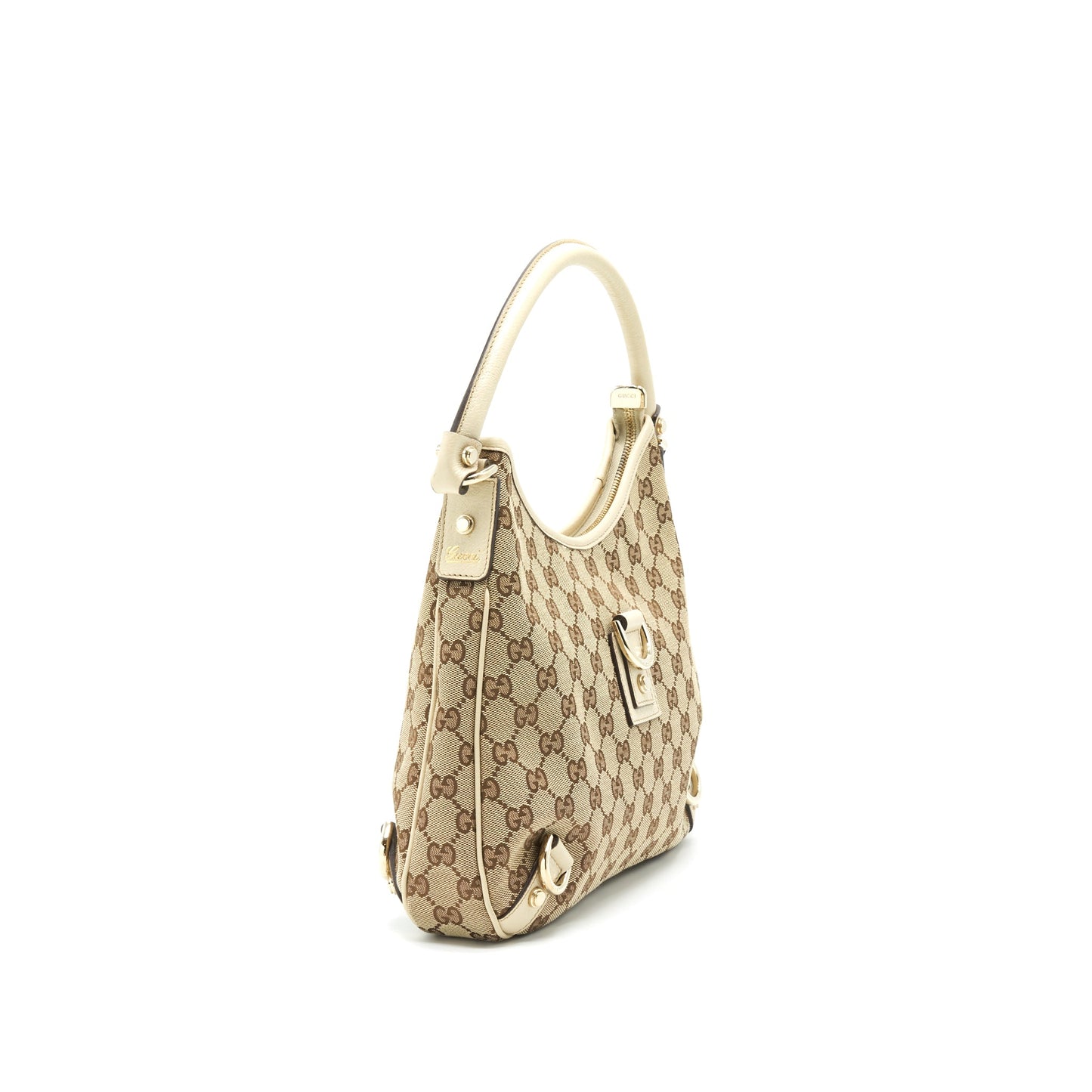 Gucci Abbey Canvas Leather Mini Purse