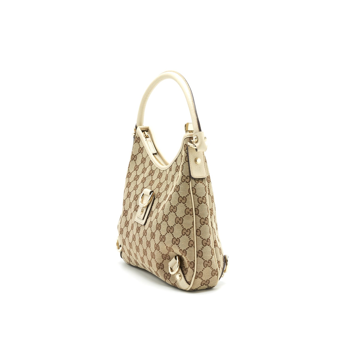 Gucci Abbey Canvas Leather Mini Purse