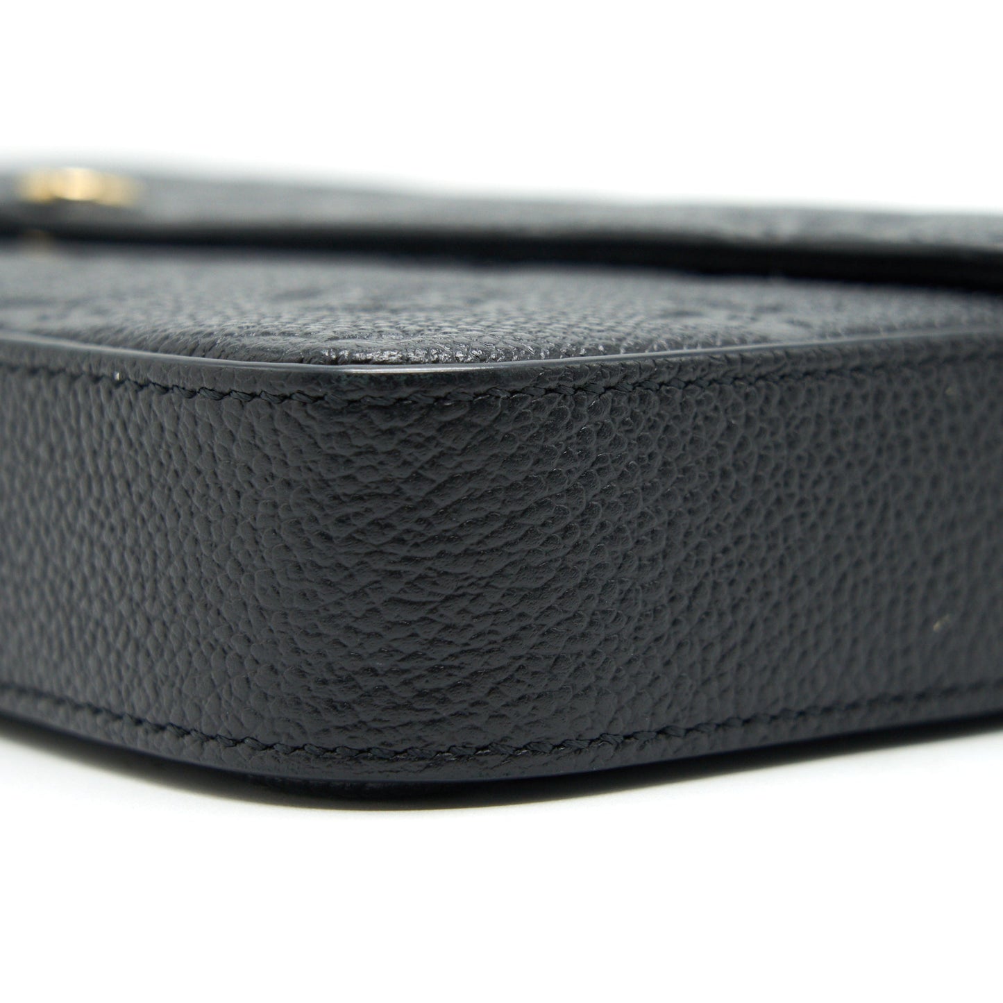 LOUIS VUITTON Felicie Pochette Monogram Empreinte Leather Black