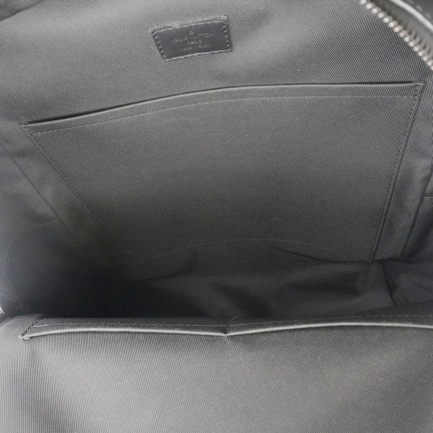 LOUIS VUITTON Takeoff Aerogram Grained Calf Leather Backpack Black