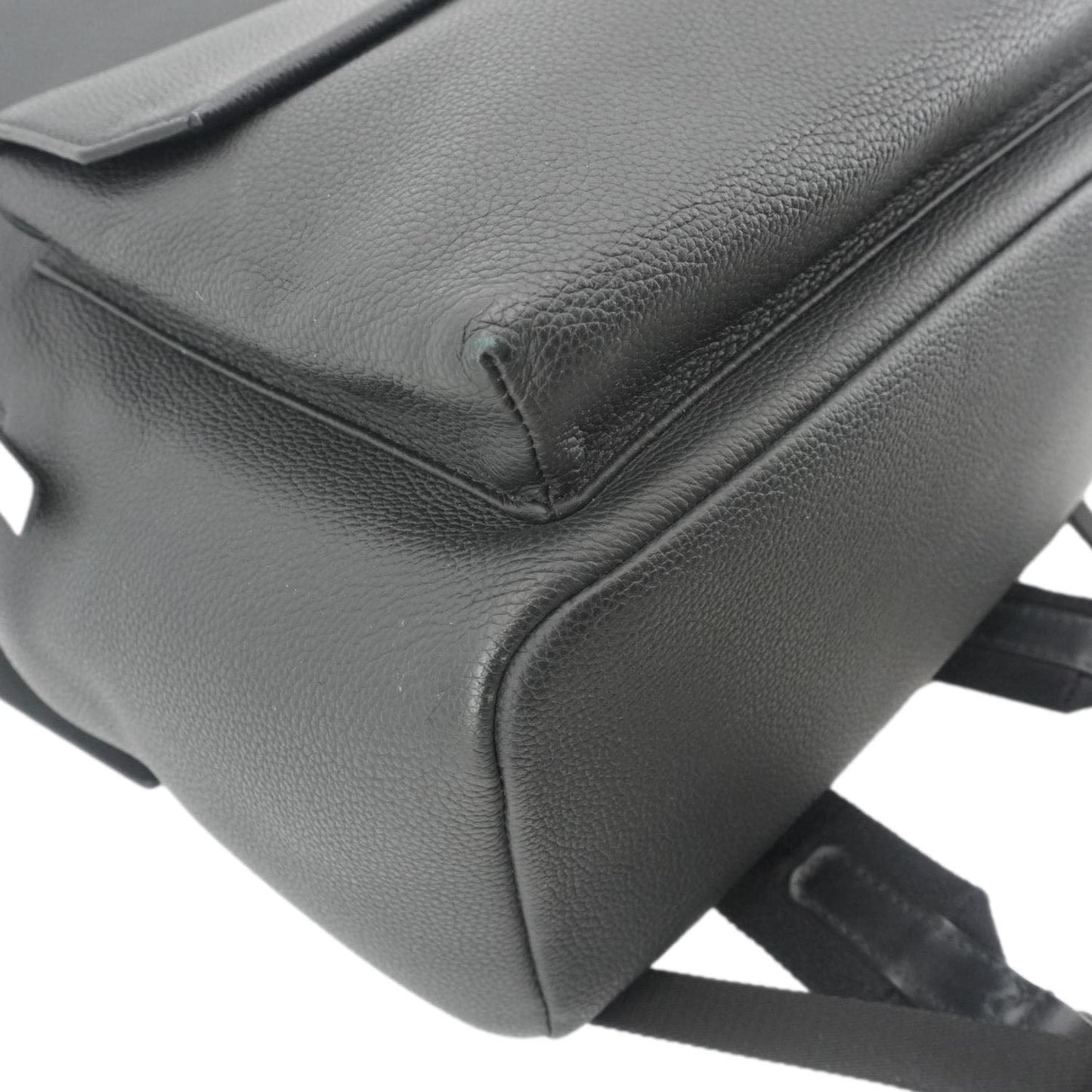 LOUIS VUITTON Takeoff Aerogram Grained Calf Leather Backpack Black