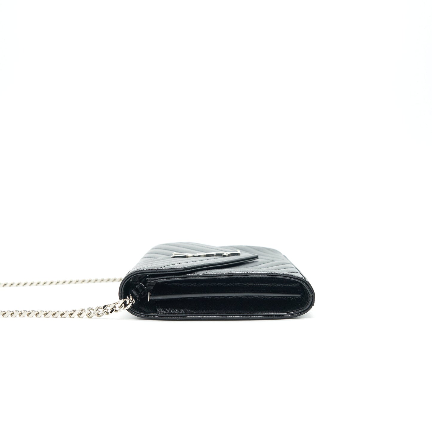 Saint Laurent Envelope Monogram Wallet on Chain in