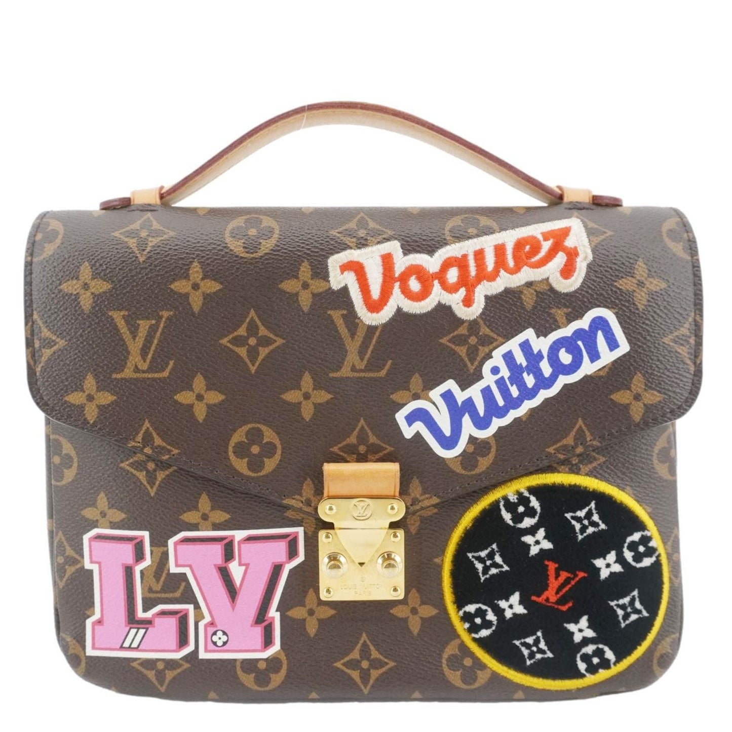 LOUIS VUITTON Metis Pochette Patches Monogram Canvas Crossbody Bag Brown