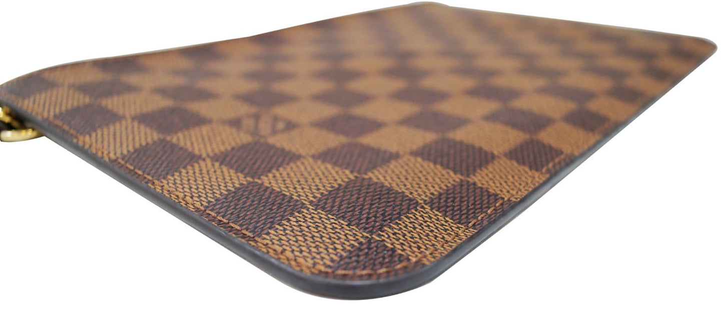 LOUIS VUITTON Damier Ebene Pochette Wristlet Pouch Neverfull MM