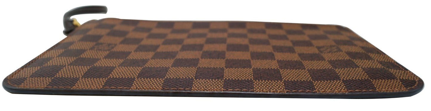 LOUIS VUITTON Damier Ebene Pochette Wristlet Pouch Neverfull MM