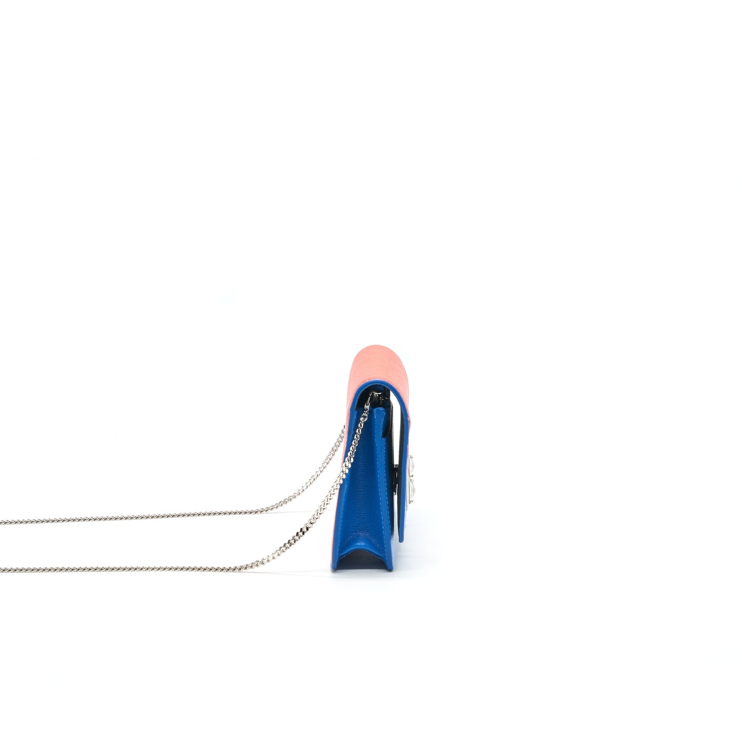 Fendi Monster Wallet on Chain Orange/ Blue