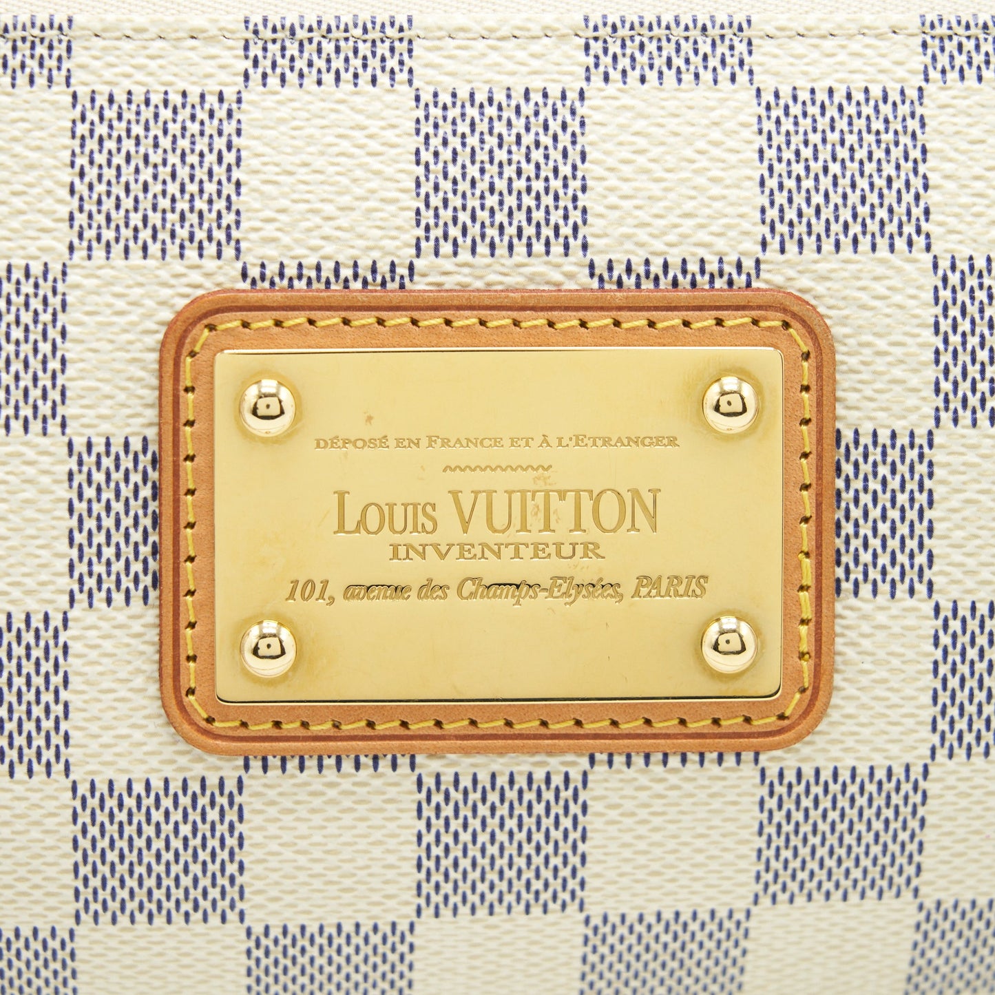 Louis Vuitton Eva Crossbody Purse Damier Azur