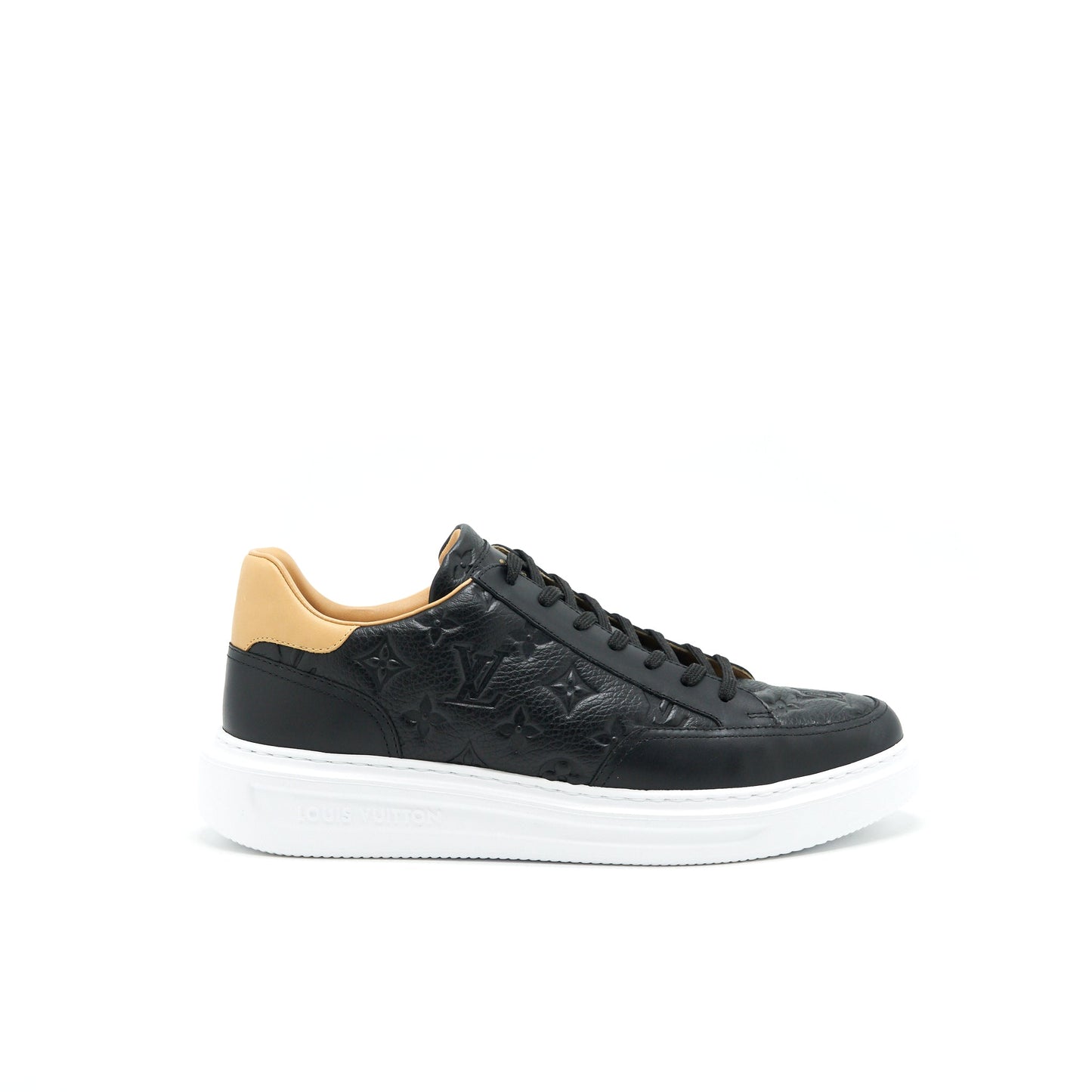 Louis Vuitton Size 9 Black Leather Sneakers