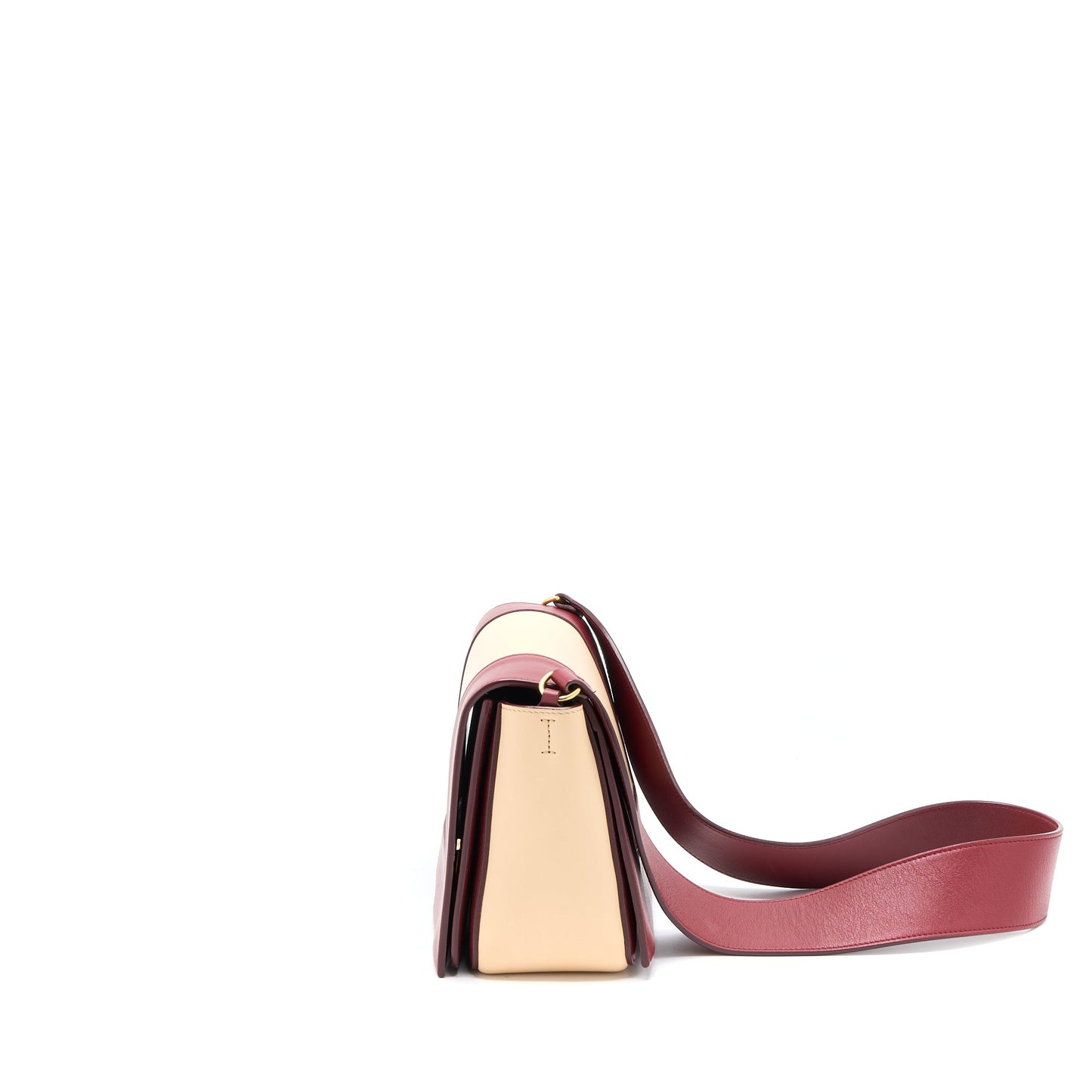 Celine Frame Purse Calfskin Multicolour Red/Beige