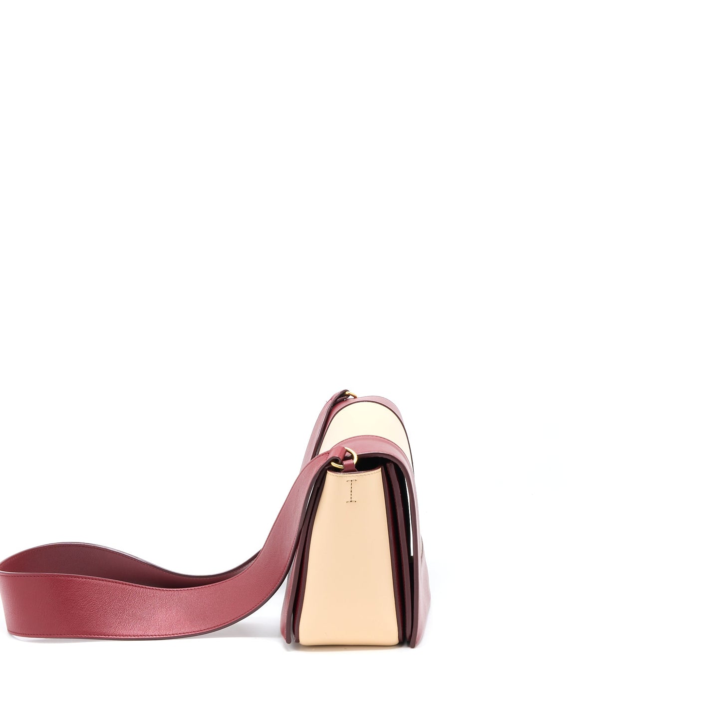 Celine Frame Purse Calfskin Multicolour Red/Beige