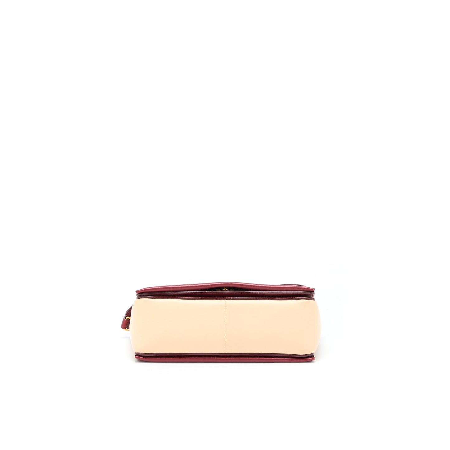 Celine Frame Purse Calfskin Multicolour Red/Beige